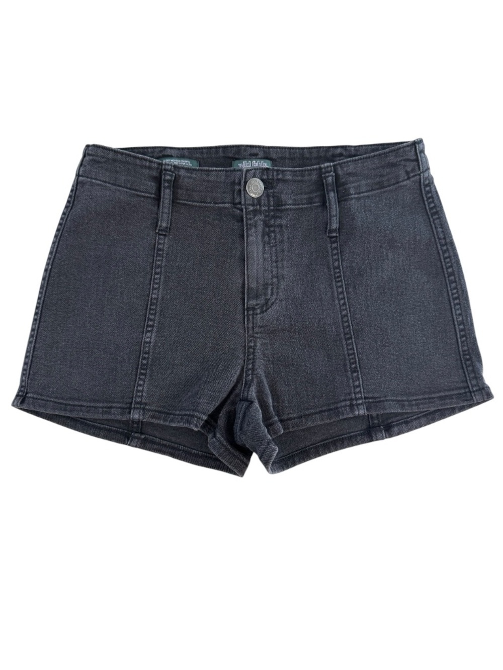 Wild Fable Super High Rise Black Denim Shorts Size 4